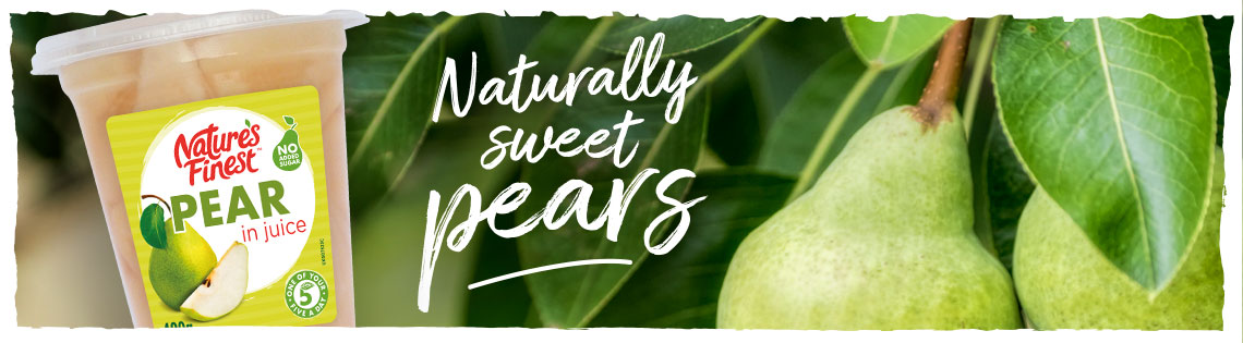 Naturally sweet pears