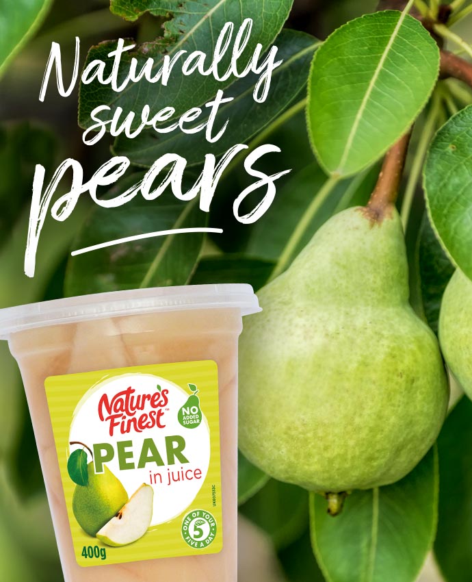 Naturally sweet pears