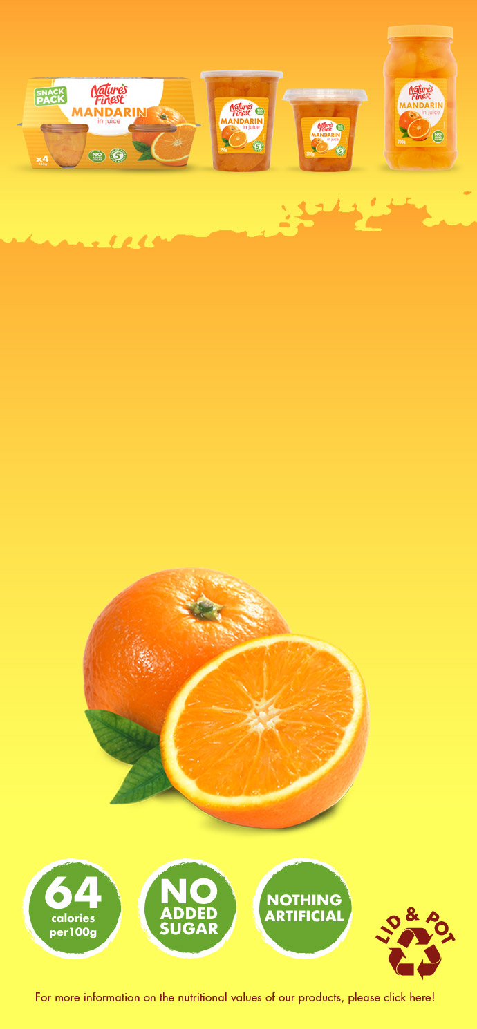 Mandarin Fruit Pots Mandarins In Juice Fruit Snacks